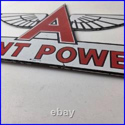 Vintage Flying A Gasoline Sign Giant Power Gas Service Pump Advertising Sign