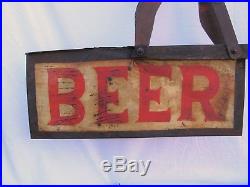 Vintage Folk Art Beer Whirligig Advertising Sign Weather Vane Shipping Available
