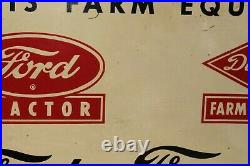 Vintage Ford Farming Ford Tractor- Dearborn Farm Equipment Tin Sign Antique