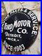 Vintage-Ford-Motor-Co-Porcelain-Sign-Detroit-Car-Gas-Sales-Service-Auto-Parts-01-vna