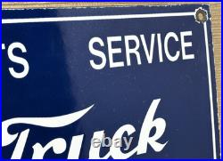 Vintage Ford Motors Porcelain Sign Gas Station Pump Plate Dealership Chevrolet