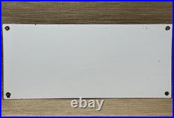 Vintage Ford Motors Porcelain Sign Gas Station Pump Plate Dealership Chevrolet