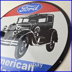 Vintage Ford Motors Sign American Classic Garage Gas Automotive Porcelain Sign