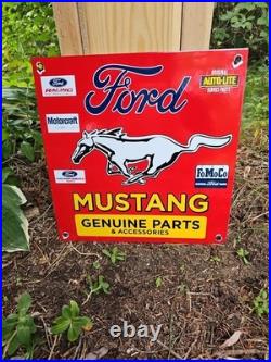Vintage Ford Porcelain Sign Old 1968 Mustang Motor Craft Service Parts Fomoco Vintage Ford Porcelain Sign Old 1968 Mustang Motor Craft Service Parts Fomoco