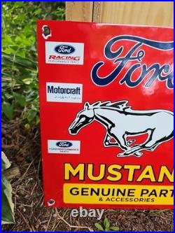 Vintage Ford Porcelain Sign Old 1968 Mustang Motor Craft Service Parts Fomoco Vintage Ford Porcelain Sign Old 1968 Mustang Motor Craft Service Parts Fomoco