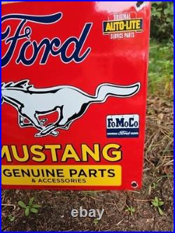 Vintage Ford Porcelain Sign Old 1968 Mustang Motor Craft Service Parts Fomoco Vintage Ford Porcelain Sign Old 1968 Mustang Motor Craft Service Parts Fomoco