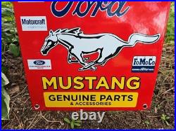 Vintage Ford Porcelain Sign Old 1968 Mustang Motor Craft Service Parts Fomoco Vintage Ford Porcelain Sign Old 1968 Mustang Motor Craft Service Parts Fomoco