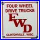 Vintage-Four-Wheel-Drive-Trucks-Porcelain-Sign-Repair-Shop-Gas-Oil-Wisconsin-01-ydz