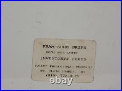 Vintage Fram Sure Grip Embossed Metal Sign