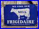 Vintage-Frigidaire-Porcelain-Sign-Dairy-Farm-Milk-Cow-Cattle-Oil-Gas-Ranch-Steer-01-sc