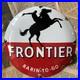 Vintage-Frontier-Gasoline-Rarin-to-go-12-Inch-Convex-Porcelain-Enamel-Sign-01-rio