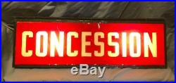 Vintage Fun Lighted Concessions Sign