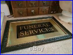 Vintage Funeral Undertakers Mortuary Autopsy Memento Mori Sign Morbid Curio