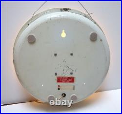 Vintage GE TV Radio Service General Electric Tubes Lighted Sign Clock Works