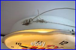 Vintage GE TV Radio Service General Electric Tubes Lighted Sign Clock Works