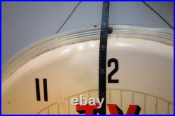 Vintage GE TV Radio Service General Electric Tubes Lighted Sign Clock Works