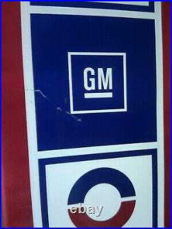 Vintage GM AC Delco Quality Auto Parts Thermometer Sign 19x9