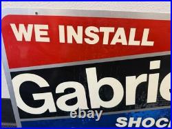 Vintage Gabriel Shock Absorbers Metal Sign Board Garage Advertising