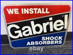 Vintage Gabriel Shock Absorbers Metal Sign Board Garage Advertising
