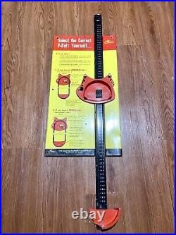 Vintage Gas Oil Advertising Sign GATES RUBBER V Belt Sizer