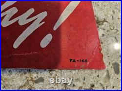 Vintage Gates Tires 24 Cardboard Easel Back Store Display Gas Oil Sign