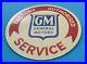 Vintage-General-Motors-Porcelain-Gas-Trucks-Sales-Dealer-Lubester-Paddle-Sign-01-cyo