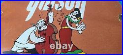 Vintage Gibson Guitars Popeye Porcelain Gas Station Sign