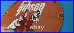 Vintage Gibson Guitars Popeye Porcelain Gas Station Sign