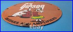 Vintage Gibson Guitars Popeye Porcelain Gas Station Sign