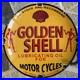 Vintage-Golden-Shell-Oil-For-Motorcycles-12-Inch-Convex-Porcelain-Enamel-Sign-01-inq