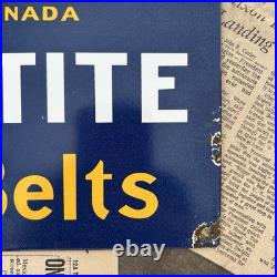 Vintage Goodyear Klingtite Farm Belts 8x12 Inches Porcelain Enamel Sign