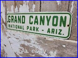 Vintage Grand Canyon Porcelain Sign Old National Park Us Forest Service Arizona