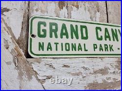 Vintage Grand Canyon Porcelain Sign Old National Park Us Forest Service Arizona