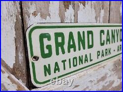 Vintage Grand Canyon Porcelain Sign Old National Park Us Forest Service Arizona