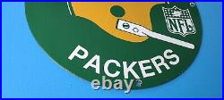 Vintage Green Bay Packers Porcelain NFL Football Sports Stadium Superbowl Sign