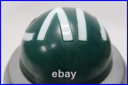 Vintage Green Glass EXIT Sign Ceiling Light Fixture Chrome Dome Complete B11