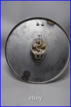 Vintage Green Glass EXIT Sign Ceiling Light Fixture Chrome Dome Complete B11