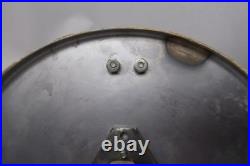 Vintage Green Glass EXIT Sign Ceiling Light Fixture Chrome Dome Complete B11
