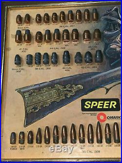 Vintage Gun Bullet Display Speer Bullet Display Commemorating Us Bicentennial