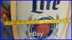 Vintage HUGE Miller Lite Beer Lighted Menu Price Advertising Sign