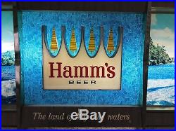 Vintage Hamm's Beer Rippler Motion Bar Advertising Sign/Light, 1960s, Works