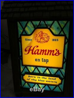 Vintage Hamm's Campsite Waterfall Motion Rippler Light Up Beer Advertising Sign