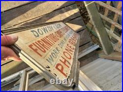 Vintage Hand Painted Advertising Sign Dowdy & Son Furniture Carpet Cleaners Ph