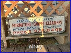 Vintage Hand Painted Advertising Sign Dowdy & Son Furniture Carpet Cleaners Ph