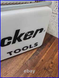 Vintage Hardware Store Black & Decker Tools Lighted Sign Double Sided