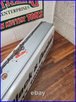Vintage Hardware Store Black & Decker Tools Lighted Sign Double Sided