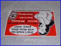 Vintage Harley Davidson Motorcycle Gunk Woman 12 Motor Cycle Gasoline Oil Sign Vintage Harley Davidson Motorcycle Gunk Woman 12 Motor Cycle Gasoline Oil Sign