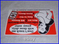 Vintage Harley Davidson Motorcycle Gunk Woman 12 Motor Cycle Gasoline Oil Sign Vintage Harley Davidson Motorcycle Gunk Woman 12 Motor Cycle Gasoline Oil Sign