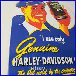 Vintage Harley Davidson Motorcycles Sign Porcelain Oil Can Gas Station Sign Vintage Harley Davidson Motorcycles Sign Porcelain Oil Can Gas Station Sign