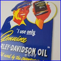 Vintage Harley Davidson Motorcycles Sign Porcelain Oil Can Gas Station Sign Vintage Harley Davidson Motorcycles Sign Porcelain Oil Can Gas Station Sign